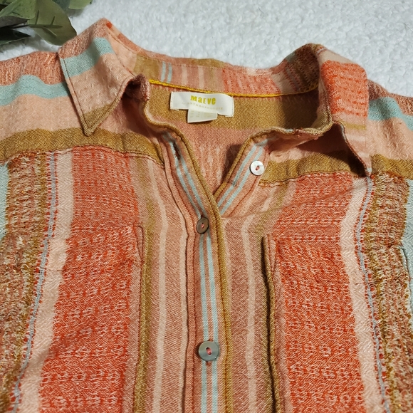 Maeve By Anthro Textured Buttom Down - Picture 5 of 8